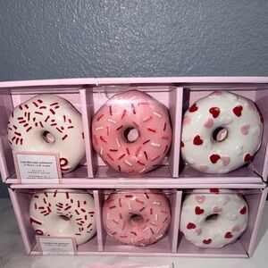 Heart and Sprinkle Donut ceramic decor